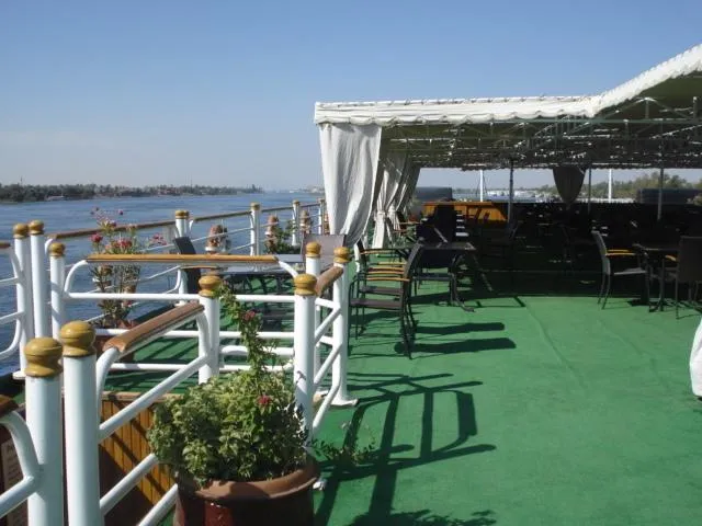 Sun deck of the Radamis II Nile Cruise Nile cruise